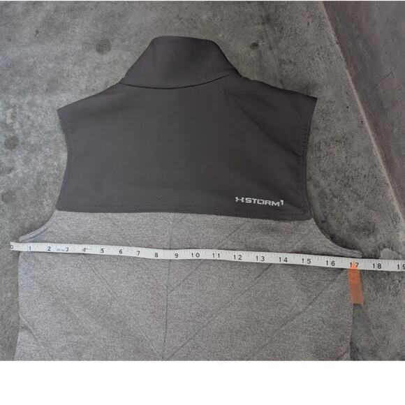 Under Armour Cold Gear Vest Storm 1 Women's Size Small Gray Water Resistant Gorp - Picture 9 of 10